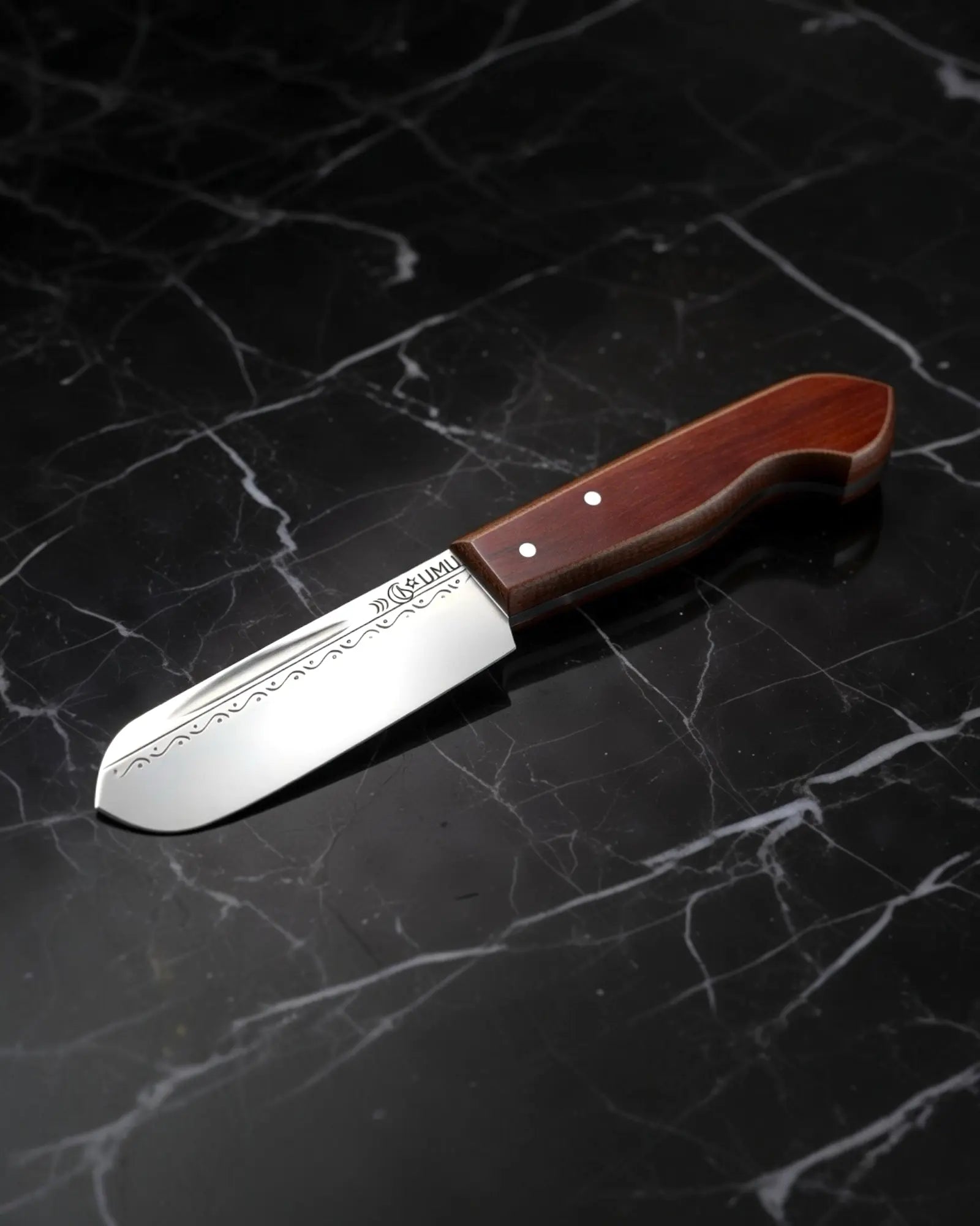 yüzme bıçağı paslanmaz çelik ve fiber kabza